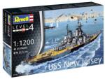 Revell Пластмасов модел комплект кораб 05183 - USS New Jersey (1: 1200)
