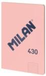 MILAN Caiet A4 MILAN cu linii, 48 de coli, roz