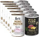 Brit BRIT MONO PROTEIN + WILD FARM Monoprotein 12x400g