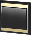  Süllyesztett egypólusú kapcsoló Luna, 10A, 250V, WP-1L, fekete/arany (OR-OE-7600/BC)