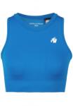 Gorilla Wear - Olivia Seamless Crop Top - Varrásmentes Crop Felső - Kék