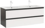 Leziter Dulap inferior Vario Forte 120 cu lavoar antracit-alb (Vario112)