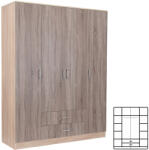 Leziter Dulap Miami 160x205 cm stejar York-stejar Sonoma (LMGSZ160YTST) Garderoba