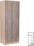 Leziter Dulap Miami 80x205 cm stejar York-stejar Sonoma (LMGSZ80YTST) Garderoba