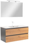 Leziter Mobilier complet de baie Vario Forte 100 antracit-stejar (Vario078-k)