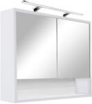 Leziter Dulap cu oglindă Luna 80, alb, superior (LUNA80FF)