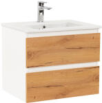 Leziter Dulap inferior Vario Forte 60 cu lavoar, stejar alb (Vario003)