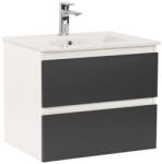 Leziter Dulap inferior Vario Forte 60 cu lavoar alb-antracit (Vario002)