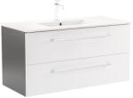 Leziter Dulap inferior Vario Clam 100 cu lavoar antracit-alb (Vario103)