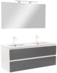 Leziter Mobilier complet de baie Vario Forte 120 alb-antracit (Vario110-k)