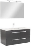 Leziter Mobilier complet de baie Vario Clam 100 antracit-antracit (Vario104-k)