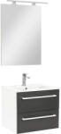 Leziter Mobilier complet de baie Vario Clam 60 alb-antracit (Vario029-k)