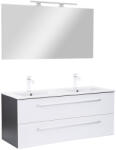 Leziter Mobilier complet de baie Vario Clam 120 antracit-alb (Vario139-k)