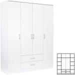 Leziter Dulap Miami 160x205 cm alb-alb (LMGSZ160FF) Garderoba