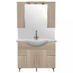 Leziter Mobilier complet de baie Bianca Plus 105, culoare stejar sonoma (B105STST)