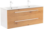 Leziter Dulap inferior Vario Clam 120 cu lavoar, stejar alb (Vario138)