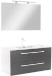 Leziter Mobilier complet de baie Vario Clam 100 alb-antracit (Vario101-k)