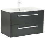 Leziter Dulap inferior Vario Clam 80 cu lavoar antracit-antracit (Vario068)