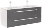 Leziter Dulap inferior Vario Clam 120 cu lavoar alb-antracit (Vario137)