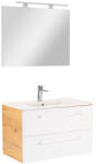 Leziter Mobilier complet de baie Vario Clam 80 stejar-alb (Vario070-k)
