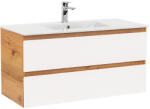 Leziter Dulap inferior Vario Forte 100 cu lavoar stejar-alb (Vario079)
