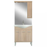 Leziter Mobilier complet de baie Nerva 75, stejar Sonoma (NERVA75STST)