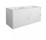 Leziter Mobilier de baie Porto 120 inferior cu lavoar alb (PO120AF)