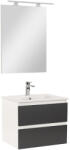 Leziter Mobilier complet de baie Vario Forte 60 alb-antracit (Vario002-k)