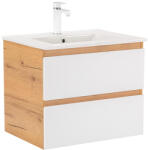 Leziter Dulap inferior Vario Forte 60 cu lavoar stejar-alb (Vario007)