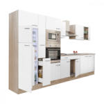 Leziter Mobilă de bucătărie Yorki 360, corp din stejar Sonoma, cu față alb satinat (L360STFH)