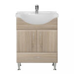 Leziter Dulap inferior Bianca Plus 65 cu lavoar, culoare stejar sonoma (B65ASTST)
