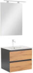 Leziter Mobilier complet de baie Vario Forte 60 antracit-stejar (Vario006-k)