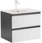 Leziter Dulap inferior Vario Forte 60 cu lavoar antracit-alb (Vario004)