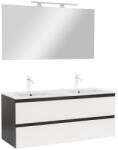 Leziter Mobilier complet de baie Vario Forte 120 antracit-alb (Vario112-k)
