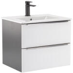 Leziter Dulap inferior Vario Trim 60 cu lavoar antracit-alb (Vario013)