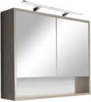 Leziter Dulap superior cu oglindă Luna 80, stejar Sonoma (LUNA80FSTST)
