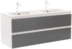 Leziter Dulap inferior Vario Forte 120 cu lavoar alb-antracit (Vario110)