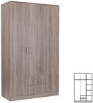 Leziter Dulap Miami 120x205 cm stejar York-stejar York (LMGSZ120YTYT) Garderoba