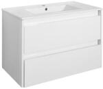 Leziter Mobilier de baie Porto 80 inferior cu lavoar alb (PO80AF)