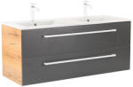 Leziter Dulap inferior Vario Clam 120 cu lavoar stejar-antracit (Vario143)