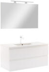 Leziter Mobilier complet de baie Vario Forte 100 alb-alb (Vario073-k)
