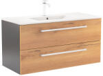 Leziter Dulap inferior Vario Clam 100 cu lavoar antracit-stejar (Vario105)