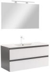 Leziter Mobilier complet de baie Vario Forte 100 antracit-alb (Vario076-k)