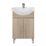 Leziter Dulap inferior Bianca Plus 55 cu lavoar, culoare stejar sonoma (B55ASTST)