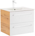 Leziter Dulap inferior Vario Clam 60 cu lavoar stejar-alb (Vario034)