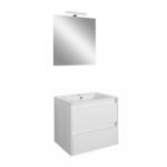 Leziter Mobilier complet de baie Porto Prime 60, alb (POPR60F)