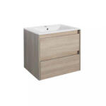 Leziter Mască de baie Porto 60 cu chiuvetă în culoarea stejarului Sonoma (PO60ASTST)