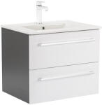 Leziter Dulap inferior Vario Clam 60 cu lavoar antracit-alb (Vario031)