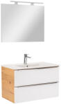 Leziter Mobilier complet de baie Vario Trim 80 stejar-alb (Vario052-k)
