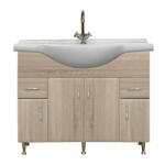 Leziter Dulap inferior Bianca Plus 105 cu lavoar, culoare stejar sonoma (B105ASTST)